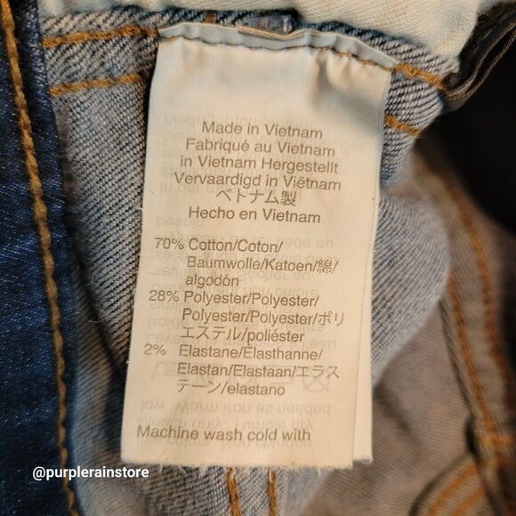 Madewell Jeans 27 Skinny 10" High Rise Tummy Control Medium Dark Wash Stretch - Picture 6 of 13